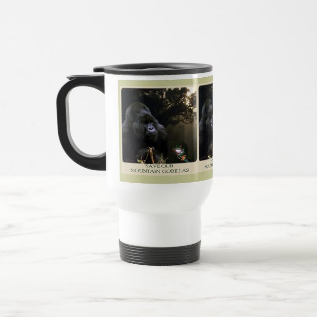 Kunga Mountain Gorilla & Frog Travel Mug (Left)