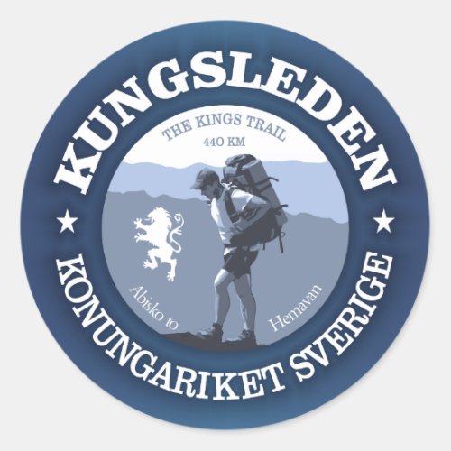 Kungsleden Classic Round Sticker