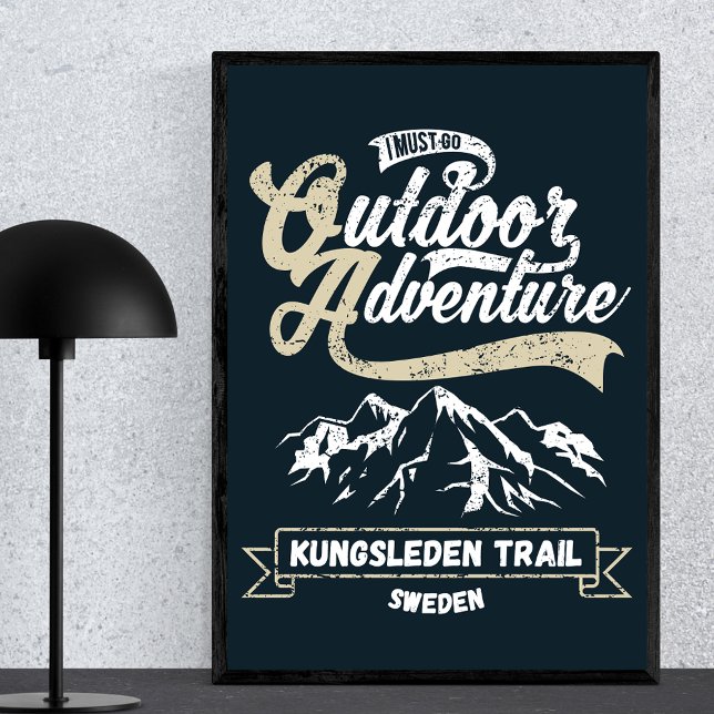 Kungsleden Trail in Lapland, Sweden - Vintage Poster (Creator Uploaded)