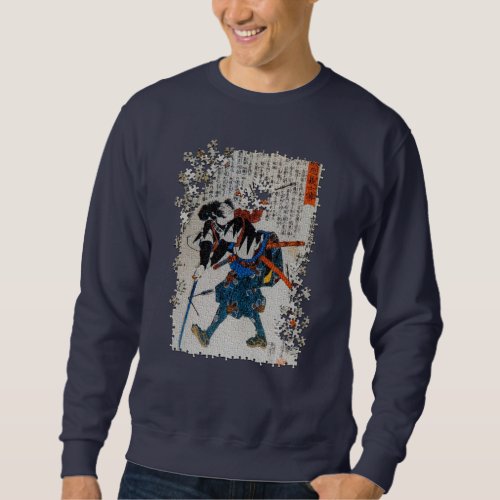 Kuniyoshi ronin puzzle Yoshida Sadaemon Kanesada Sweatshirt