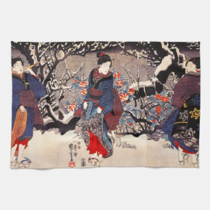 Kuniyoshi Three Women Kitchen Towel