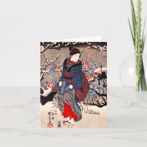 Kuniyoshi Three Women Note Card