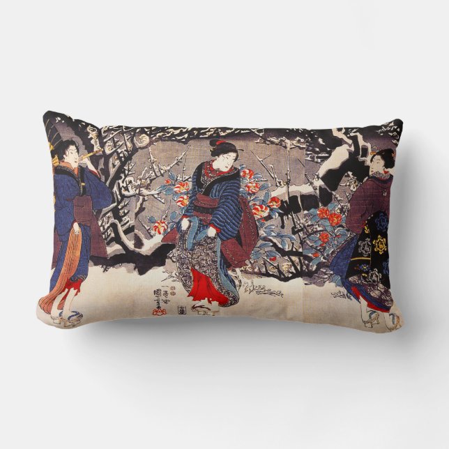 Kuniyoshi Three Women Pillow (Front)