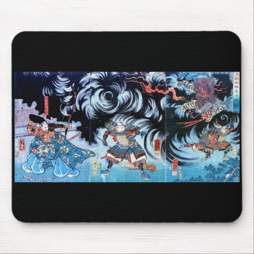 Kuniyoshi UTAGAWA 源頼政鵺退治之図 Mouse Pad