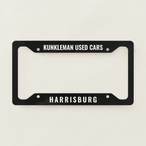 Kunkleman Plate Frame Standard