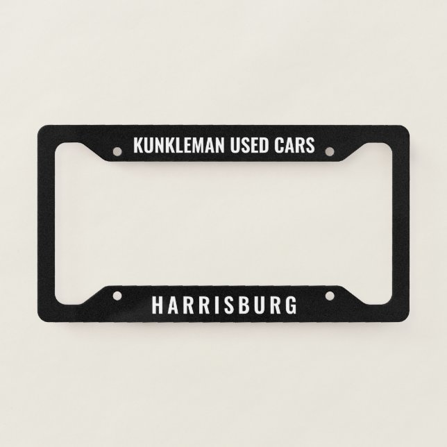 Kunkleman Plate Frame Standard (Front)