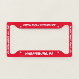 Kunkleman Plate Frame Style C