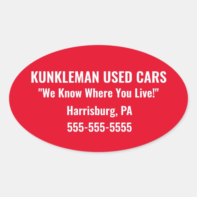 Kunkleman Sticker (Front)