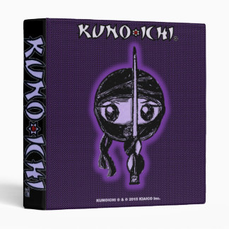 KUNOICHI *Black 1" Inch Binder* 3 Ring Binder