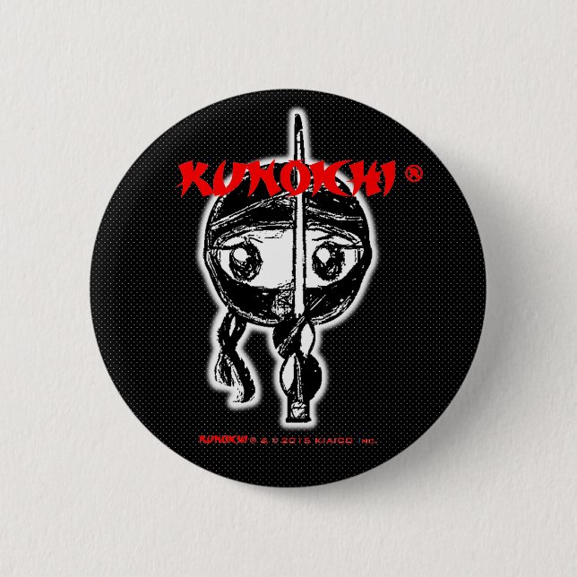 KUNOICHI* "Black Button" Button (Front)