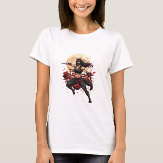 Kunoichi Horse Ninja – Japanese Warrior Art 2026 Y T-Shirt