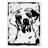 Künstler Doggen Karte (Front)