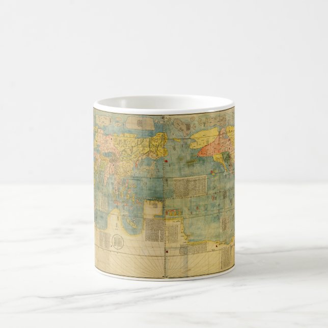 Kunyu Wanguo Quantu 1602 Japanese World Map Coffee Mug (Center)