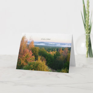 Kuopio, Finland, autumn landscape, Card