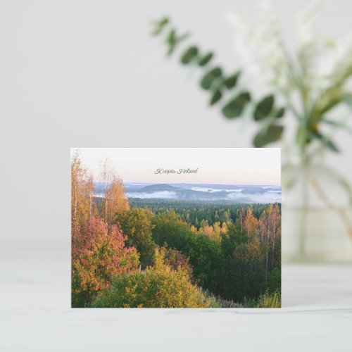 Kuopio Finland autumn landscape Postcard