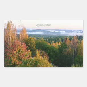 Kuopio, Finland, autumn landscape, Rectangular Sticker