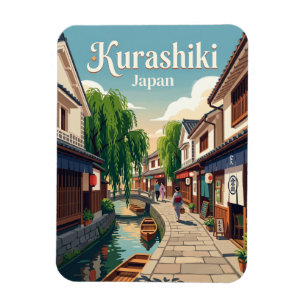 Kurashiki Bikan Historical Quarter Alley Japan Magnet