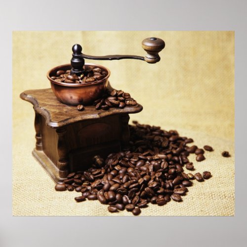 Kurbel Kaffeemhle Poster