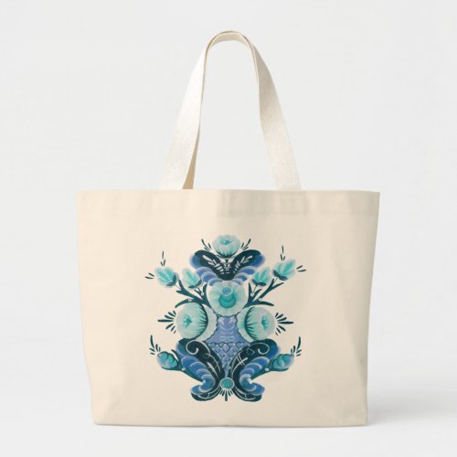 Kurbits Flower design Large Tote Bag