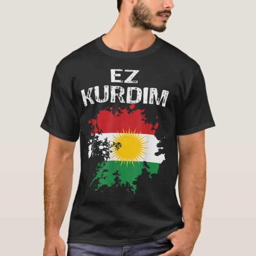 Kurden Kurdistan Newroz Kurdi Flag Her Biji Kurdis T_Shirt