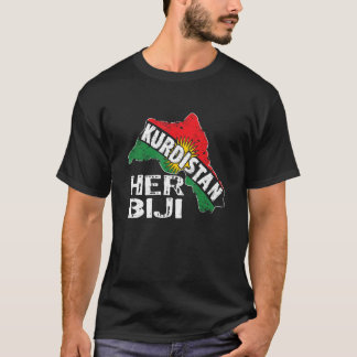 Kurden Kurdistan Newroz Kurdi Flag Her Biji Kurdis T-Shirt