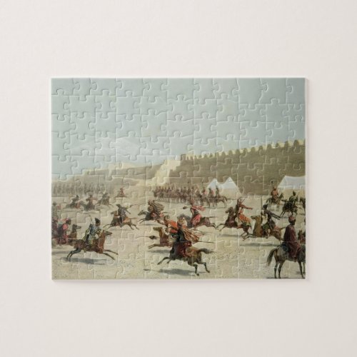 Kurdish and Tatar Warriors at Sadar Abbat Armenia Jigsaw Puzzle