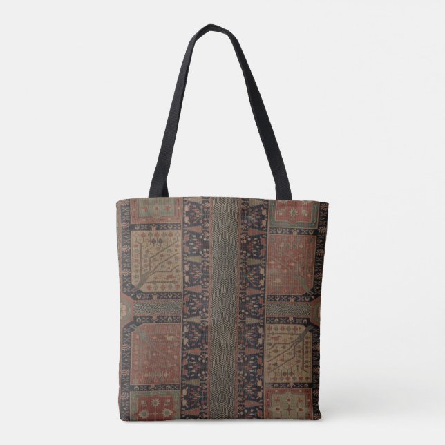 Kurdish Garden Carpet Tote Bag (Back)