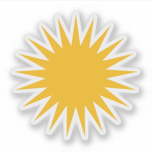 Kurdish Roj symbol Sticker (Front)