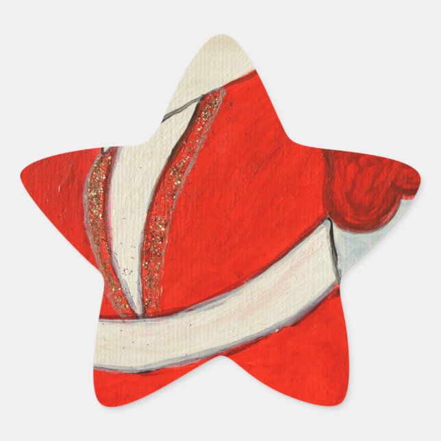 Kurdish Santa Star Sticker (Front)