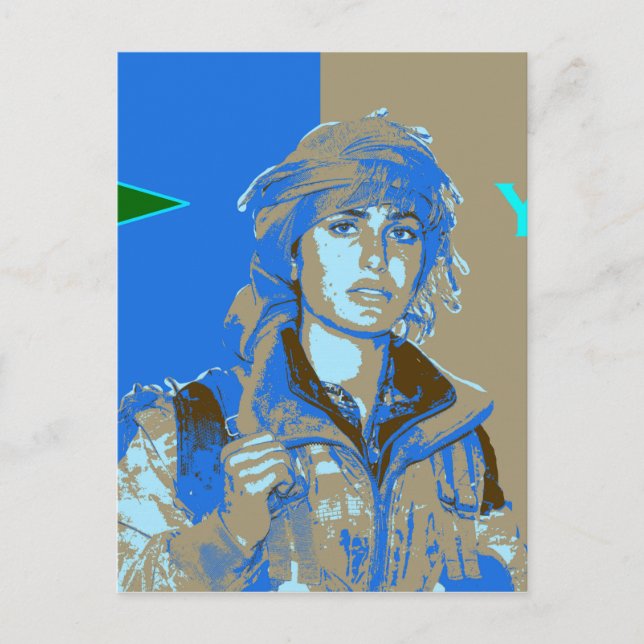 Kurdish YPJ Fighter art 3 Postcard (Front)
