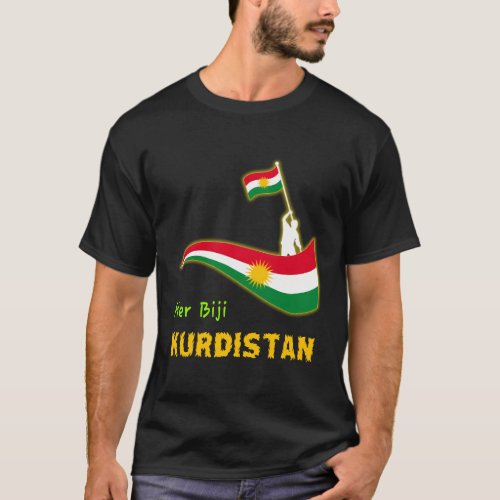 Kurdishkurd Kurdistan Flag T_Shirt