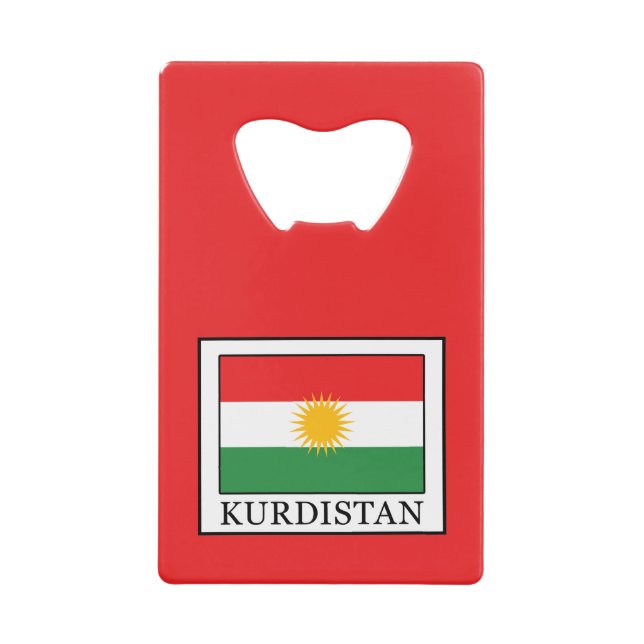 Kurdistan Credit Card Bottle Opener (Front)