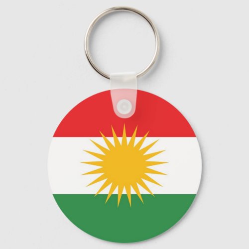 Kurdistan ethnic flag keychain