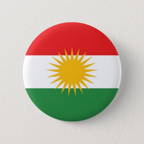 Kurdistan ethnic flag pinback button
