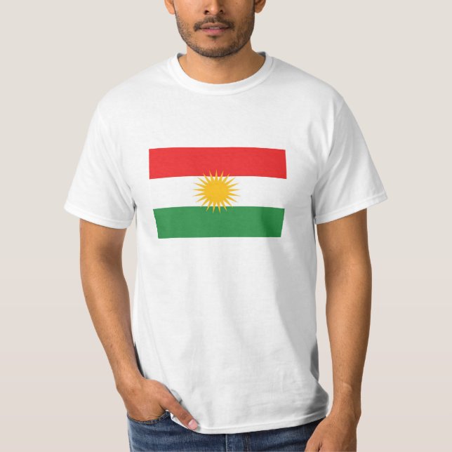 Kurdistan ethnic flag T-Shirt (Front)