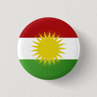 Kurdistan flag badge (nîşan) pinback button