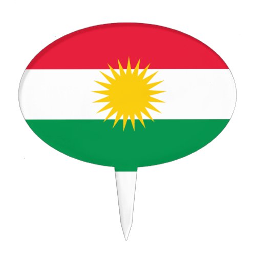 Kurdistan Flag Cake Topper