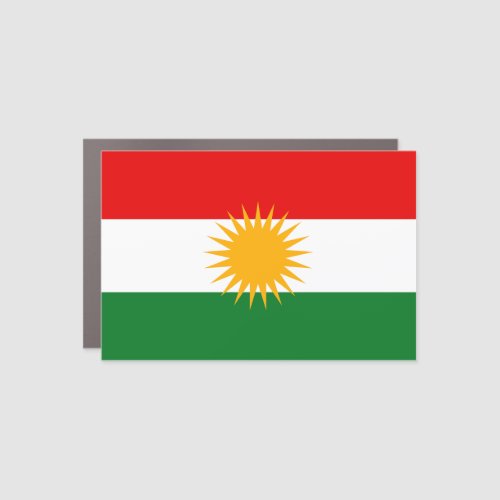 Kurdistan Flag Car Magnet