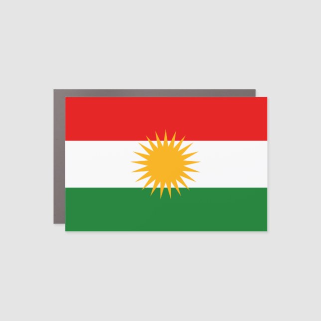 Kurdistan Flag Car Magnet (Front)