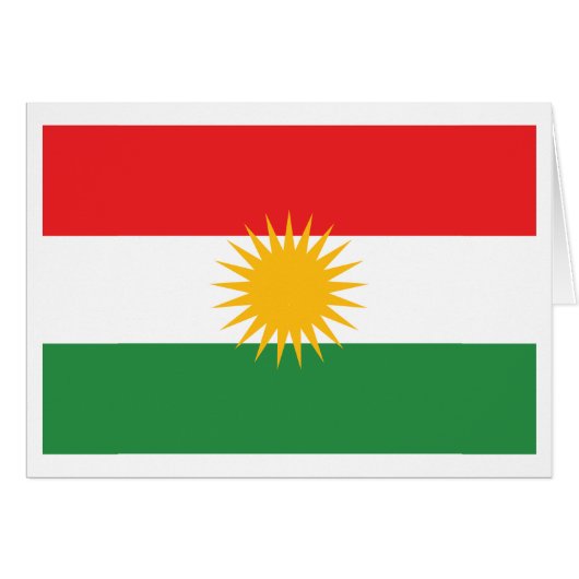 Kurdistan Flag Cards (Front Horizontal)