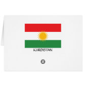 Kurdistan Flag Cards (Back Horizontal)