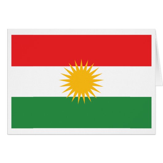 Kurdistan Flag Cards (Front Horizontal)