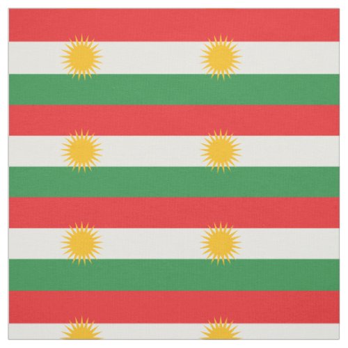 Kurdistan Flag Fabric