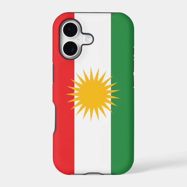 Kurdistan Flag Iphone Case (Back)