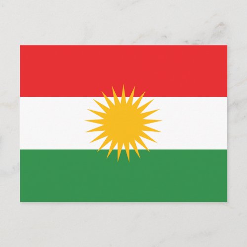 Kurdistan Flag Postcard