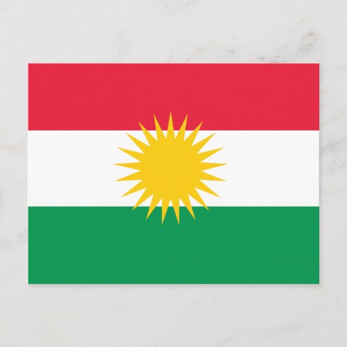 Kurdistan Flag Postcard