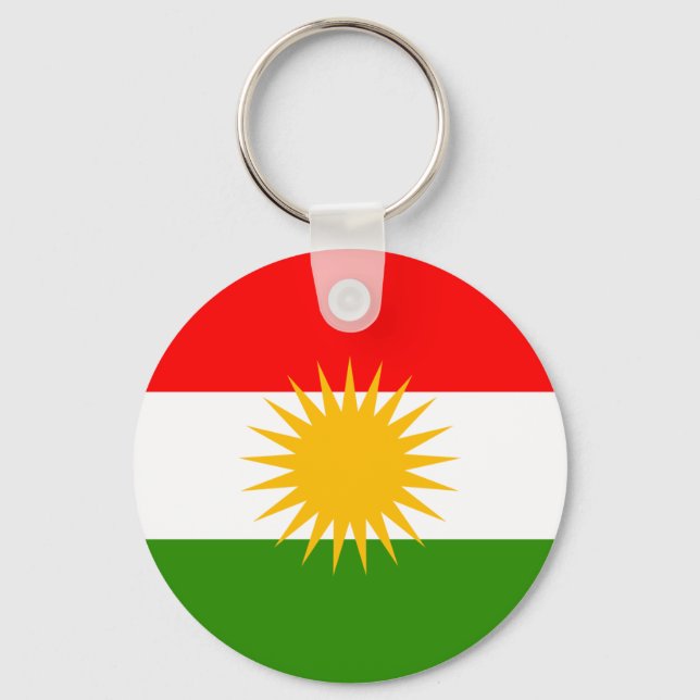 Kurdistan High quality Flag Keychain (Front)