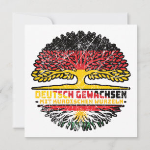 Kurdistan Kurdish Deutsch Deutschland Baum Wurzel Card