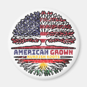 Kurdistan Kurdish US American USA United States Tr Magnet