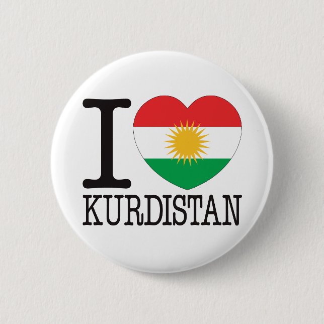 Kurdistan Love v2 Button (Front)